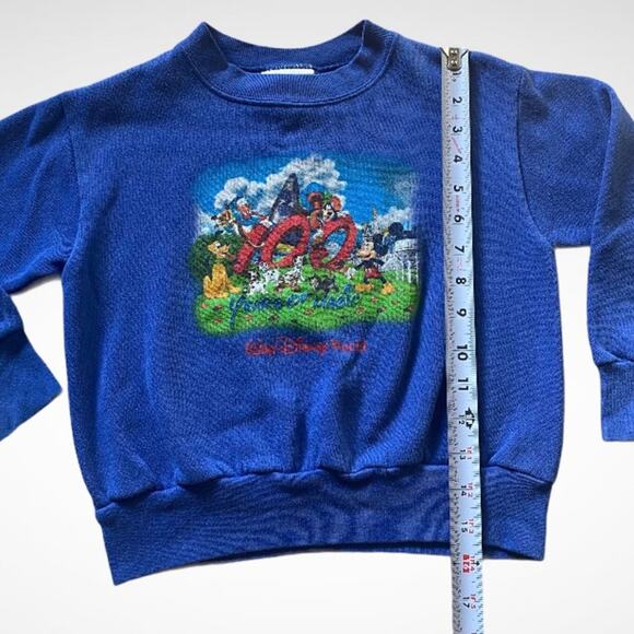 Walt Disney World Kids 100 Years of Magic Crewneck Sweatshirt Kids Sz XS - Picture 6 of 7